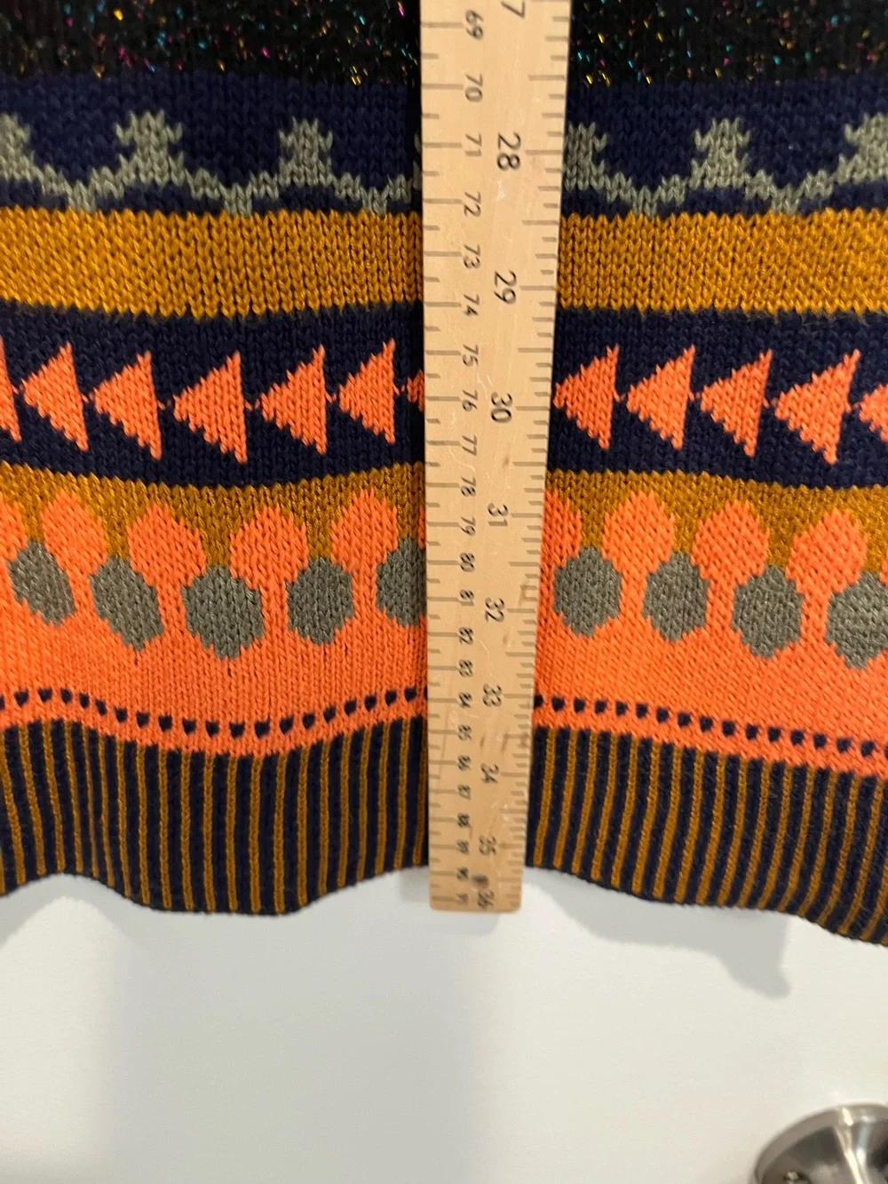 Blank London x Anthropologie Multicolored Patterned Knit Midi Skirt Sz. S‎